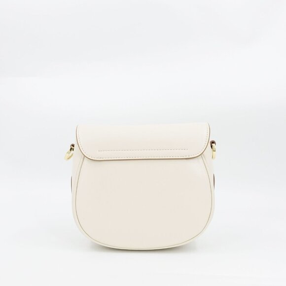 Marc Jacobs Women's The Messenger Saddle Bag Small In Leather White OS - Picture 15 of 15
